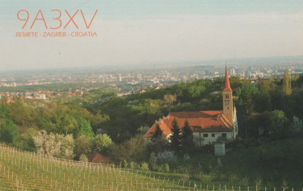 Carte QSL de l’indicatif radioamateur 9A3XV