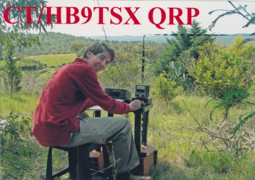 QSL card of the amateur radio callsign HB9TSX