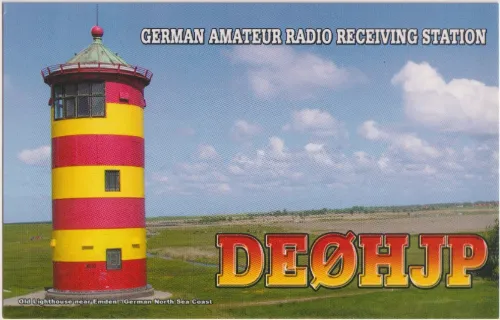 DE0HJP SWL QSL kartı