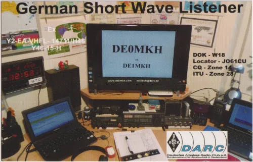 DE0MKH-DE1MKH SWL QSL kartı