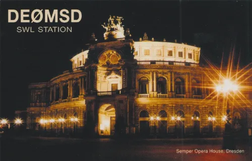 DE0MSD SWL QSL kartı