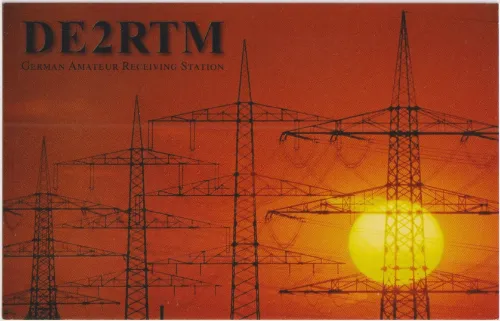DE2RTM SWL-QSL-Karte