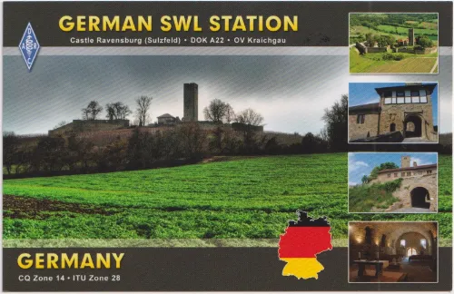 DE7KBM tarjeta QSL SWL