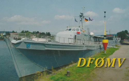Carte QSL de l’indicatif radioamateur DF0MV