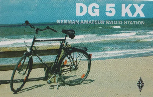 Carte QSL de l’indicatif radioamateur DG5KX
