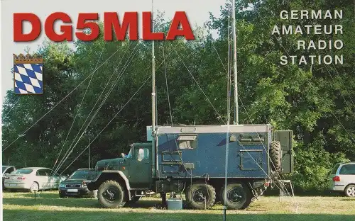 DG5MLA çağrı işaretine ait QSL kartı