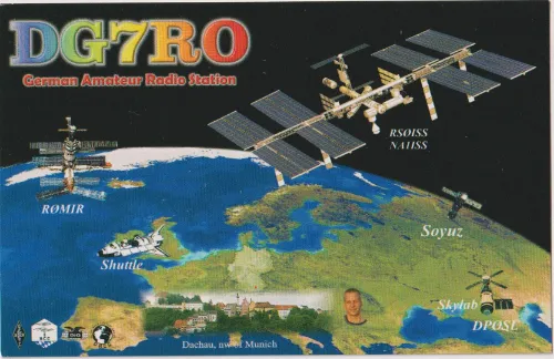 Carte QSL de l’indicatif radioamateur DG7RO