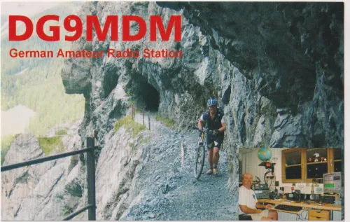 Carte QSL de l’indicatif radioamateur DG9MDM