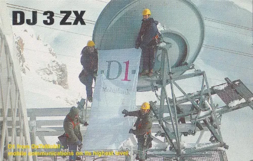 Carte QSL de l’indicatif radioamateur DJ3ZX