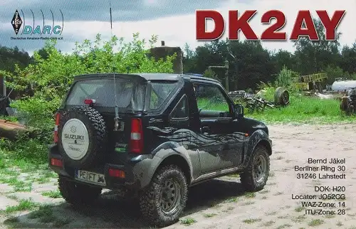 DK2AY çağrı işaretine ait QSL kartı