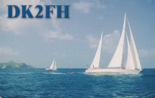 Carte QSL de l’indicatif radioamateur DK2FH