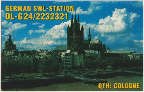 DL-G24-2232321 tarjeta QSL SWL