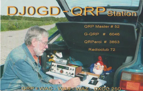 QSL card of the amateur radio callsign DL0GD