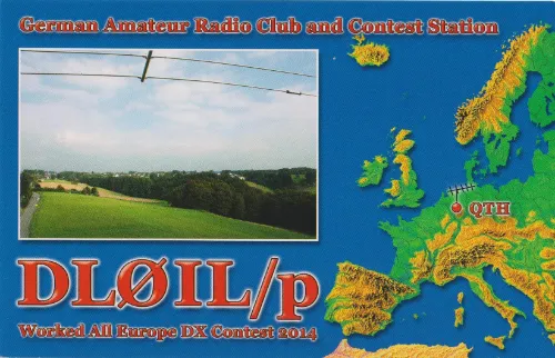 QSL card of the amateur radio callsign DL0IL