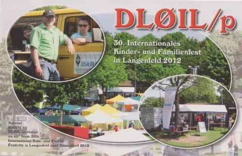 QSL card of the amateur radio callsign DL0IL