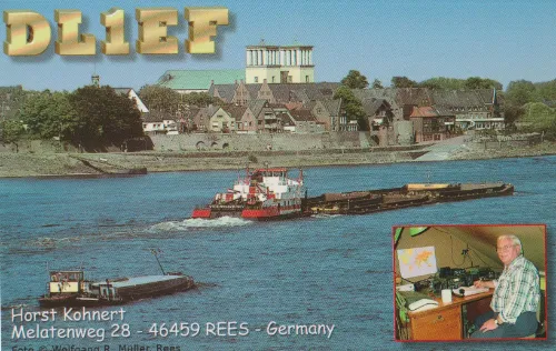 Carte QSL de l’indicatif radioamateur DL1EF