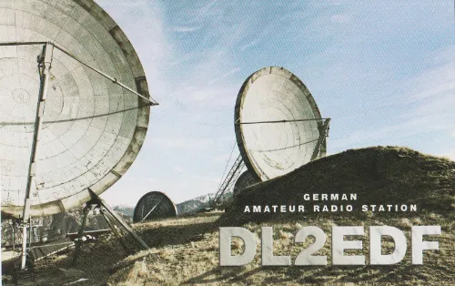 Carte QSL de l’indicatif radioamateur DL2EDF