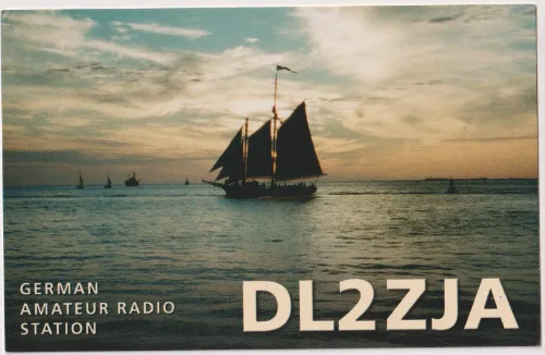 Carte QSL de l’indicatif radioamateur DL2ZJA