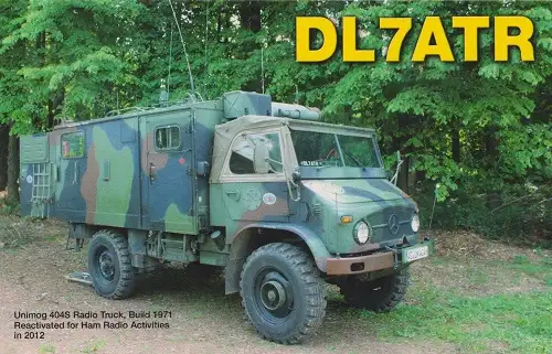 DL7ATR çağrı işaretine ait QSL kartı
