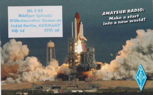 Carte QSL de l’indicatif radioamateur DL7SX