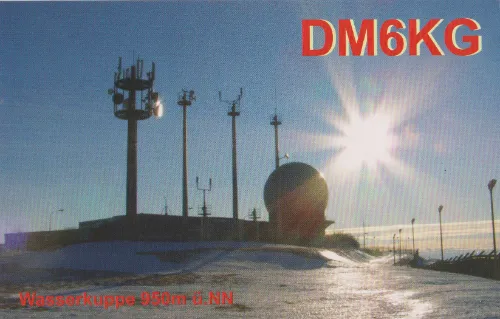 Carte QSL de l’indicatif radioamateur DM6KG