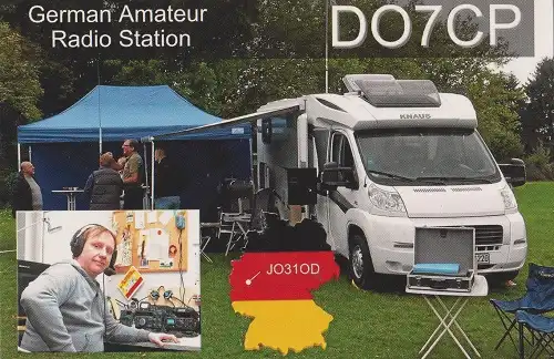 DO7CP çağrı işaretine ait QSL kartı