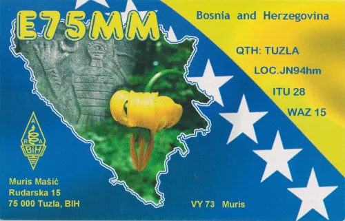 Bosna Hersek Bölgeleri QSL Kartları
