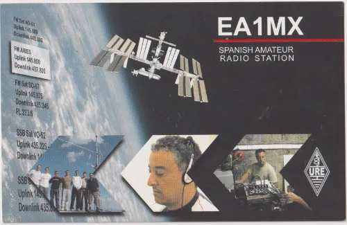 Carte QSL de l’indicatif radioamateur EA1MX