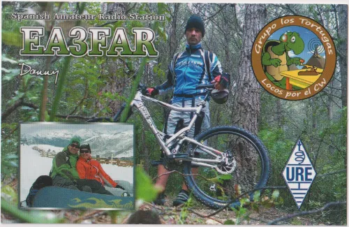 Carte QSL de l’indicatif radioamateur EA3FAR