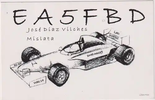 EA5FBD çağrı işaretine ait QSL kartı