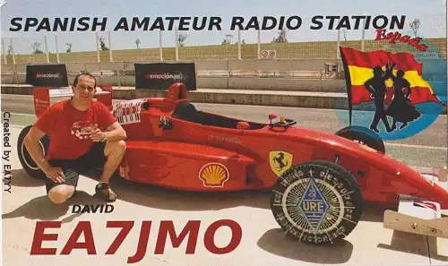 EA7JMO çağrı işaretine ait QSL kartı