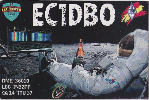 Carte QSL de l’indicatif radioamateur EC1DBO