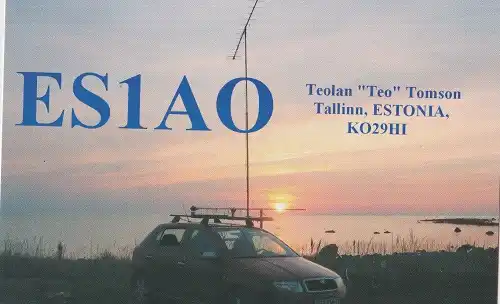 ES1AO çağrı işaretine ait QSL kartı