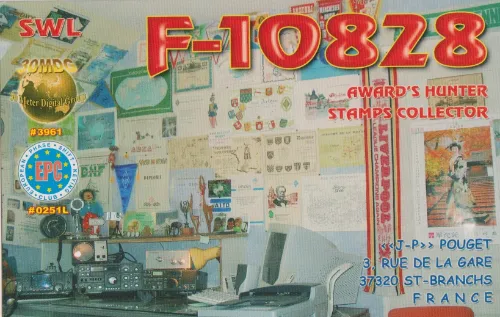 F-10828 SWL-QSL-Karte