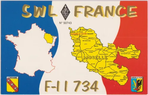 F-11734 SWL-QSL-Karte