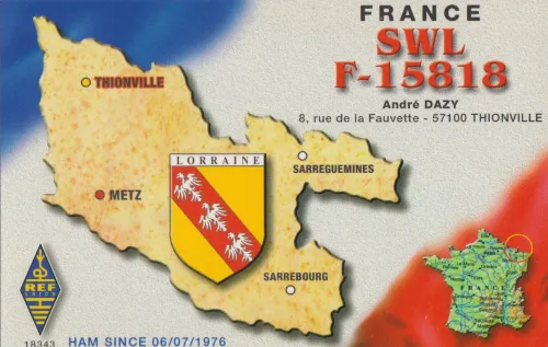 F-15818 SWL-QSL-Karte