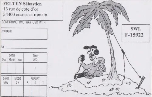 F-15922 SWL-QSL-Karte