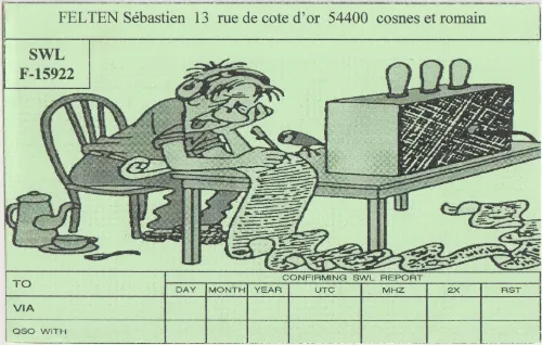 F-15922 SWL-QSL-Karte