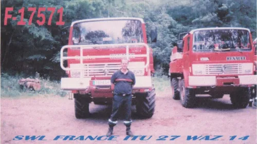 F-17571 carte QSL SWL