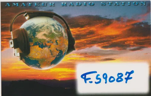 F-59087 SWL-QSL-Karte