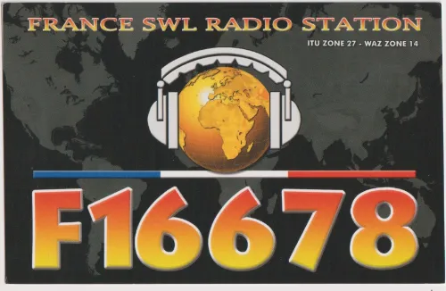 F16678 SWL-QSL-Karte