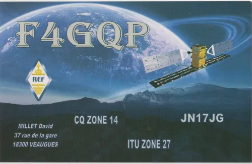 Carte QSL de l’indicatif radioamateur F4GQP