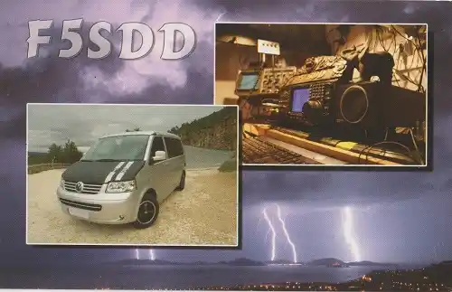 F5SDD çağrı işaretine ait QSL kartı