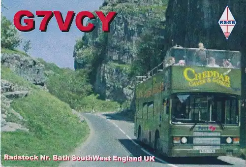G7VCY çağrı işaretine ait QSL kartı