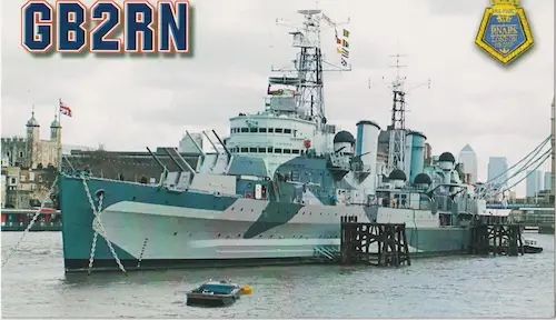 GB2RN çağrı işaretine ait QSL kartı