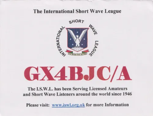GX4BJC-A carte QSL SWL