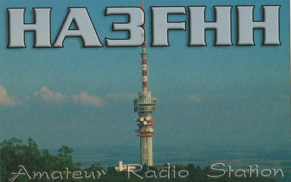 Carte QSL de l’indicatif radioamateur HA3FHH