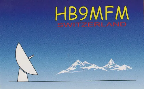 Carte QSL de l’indicatif radioamateur HB9MFM