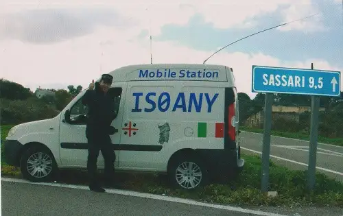 IS0ANY çağrı işaretine ait QSL kartı