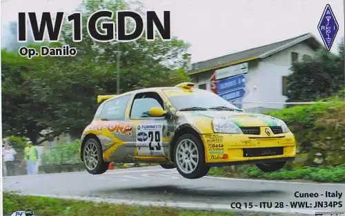 IW1GDN çağrı işaretine ait QSL kartı